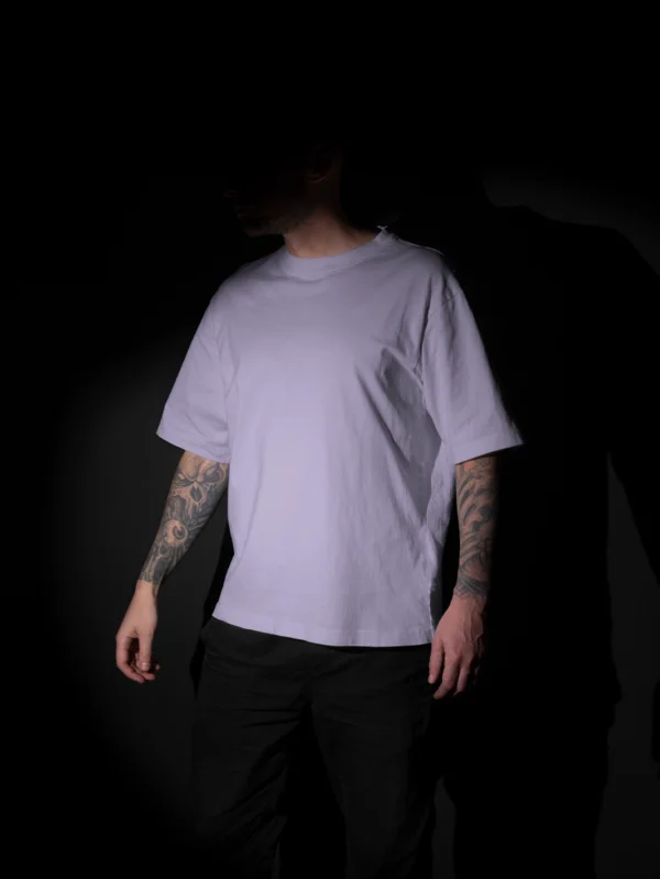 Men’s Lavender Oversized T-shirt - Image 2