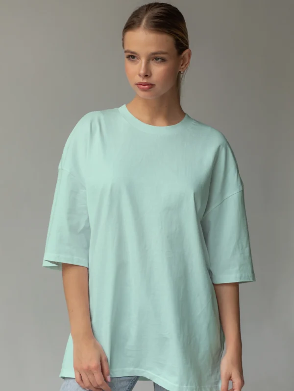 Womens Mint Oversized T-shirt_03