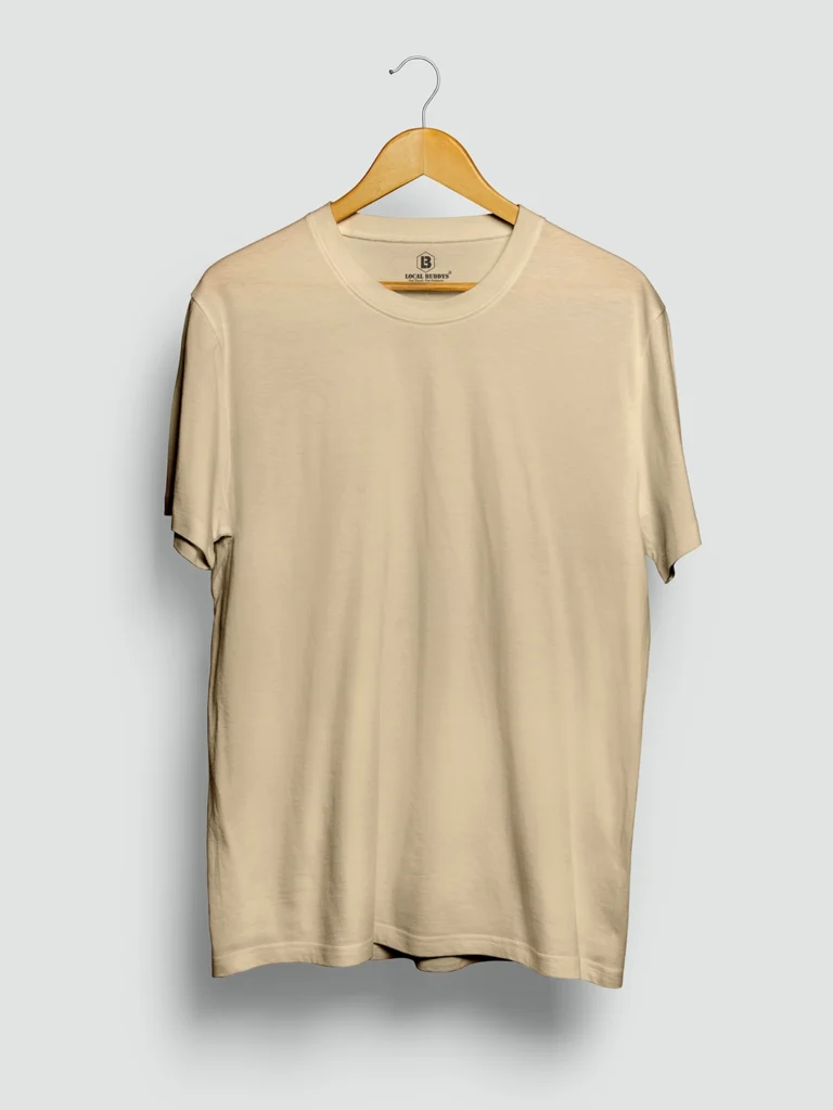 Beige Basic T-shirt_localbuddys