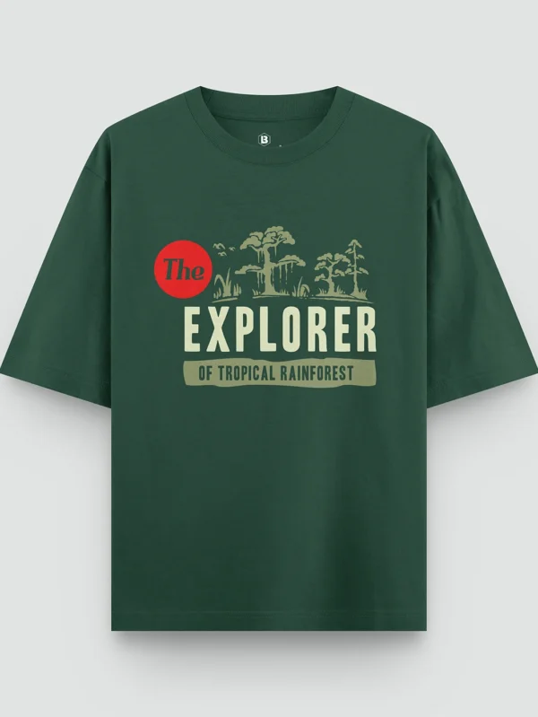 Explore Tropical Rainforest Oversized T-shirt - Image 1