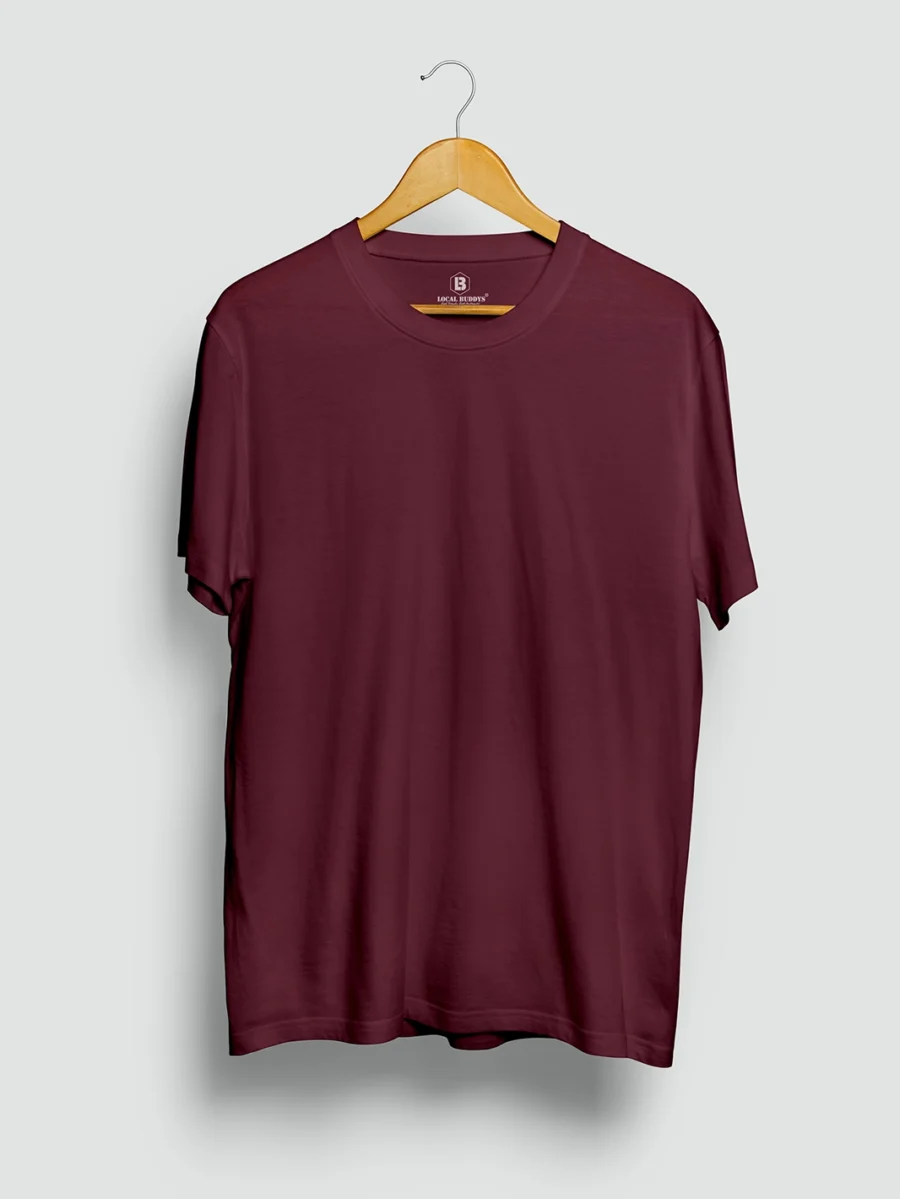 Maroon Basic T-shirt_localbuddys