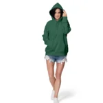 Women’s Solid Green Hoodies