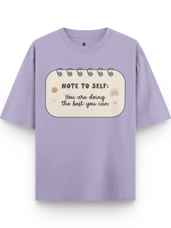 Note To Self Oversized T-shirt - Image 1