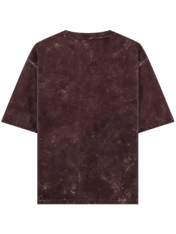 Maroon Acid Wash Oversized T-shirt - Image 2