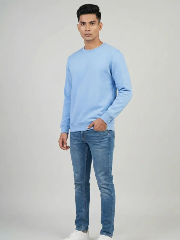 Men’s Baby Blue Sweatshirt - Image 2