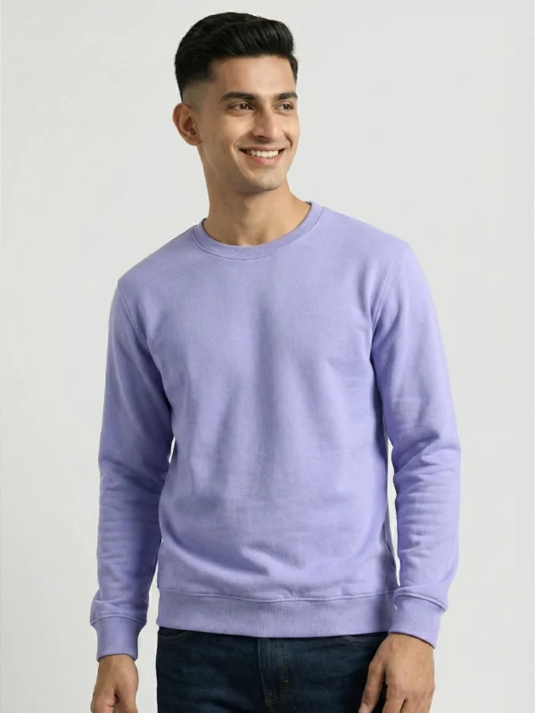 Men’s Lavender Sweatshirt - Image 2