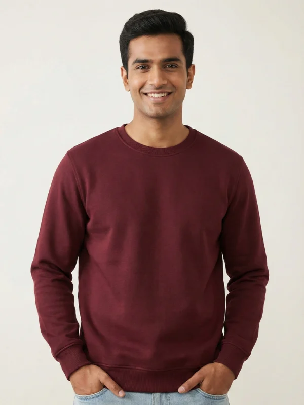 Men’s Maroon Sweatshirt - Image 6