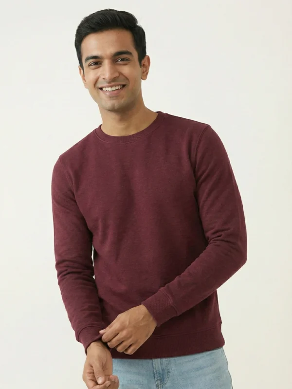 Men’s Maroon Sweatshirt - Image 2
