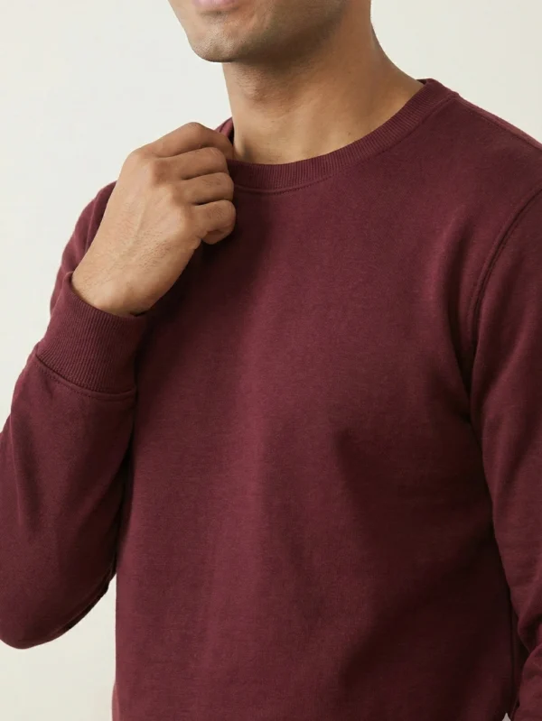 Men’s Maroon Sweatshirt - Image 3