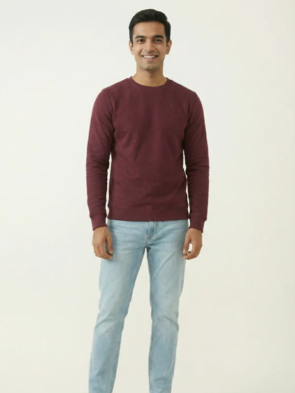 Men’s Maroon Sweatshirt - Image 7