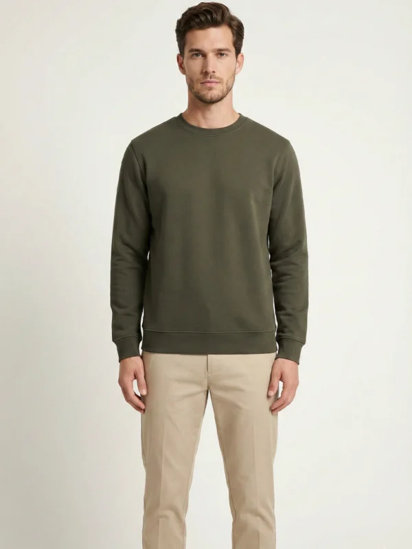 Men’s Olive Sweatshirt - Image 6