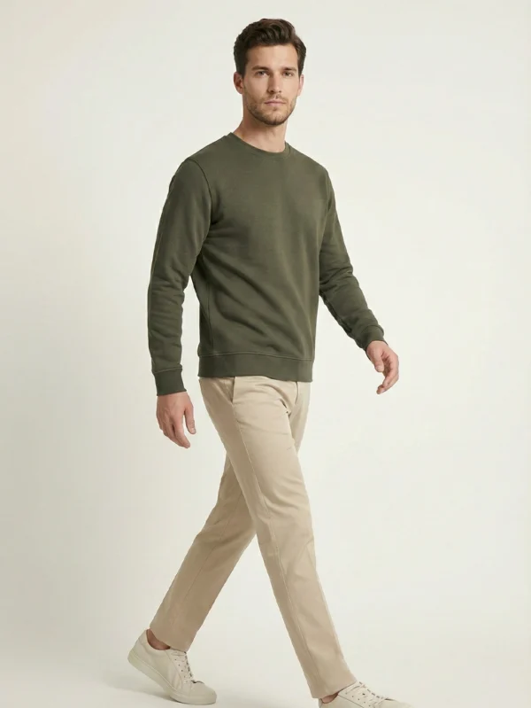 Men’s Olive Sweatshirt - Image 3