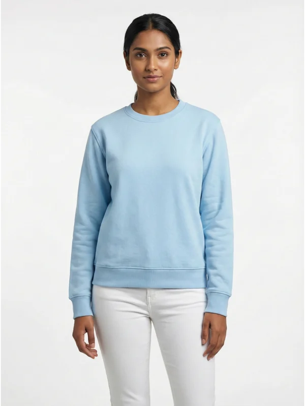 Women’s Baby Blue Sweatshirt - Image 1