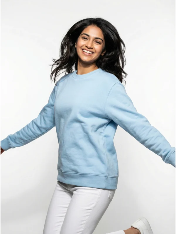 Women’s Baby Blue Sweatshirt - Image 2