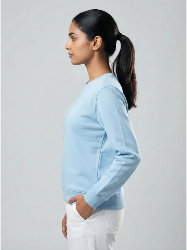 Women’s Baby Blue Sweatshirt - Image 3