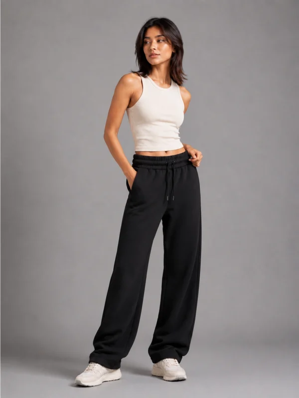 Women’s Black Sweatpants - Image 3