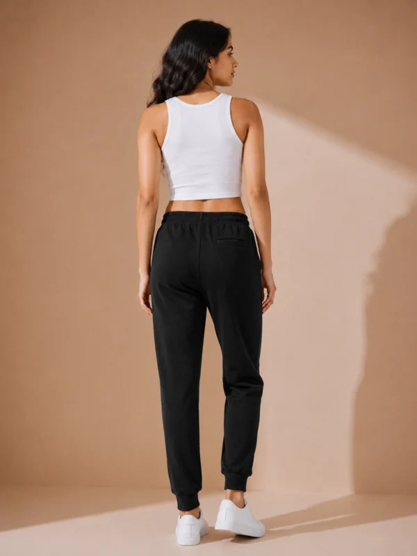Women's Black Joggers - Image 3