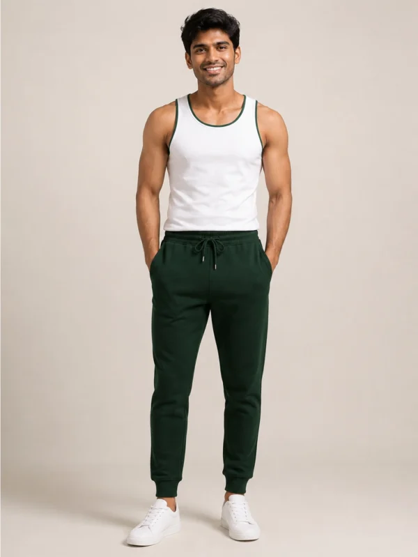 Men's Green Joggers - Image 1