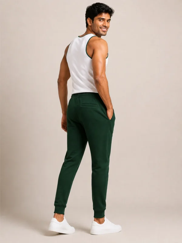 Men's Green Joggers - Image 4