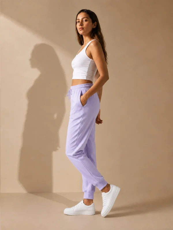 Women's Lavender Joggers - Image 2