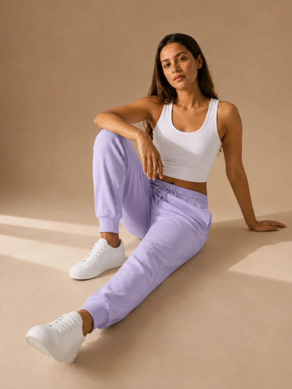 Women's Lavender Joggers - Image 4