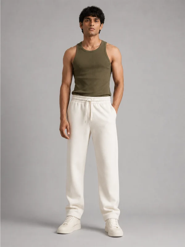 Men's Off White Sweatpants - Image 4