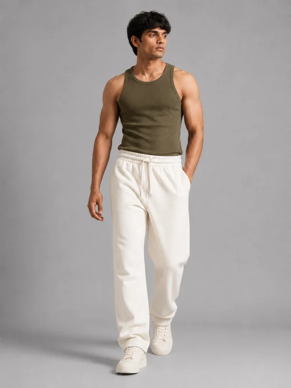 Men's Off White Sweatpants - Image 1
