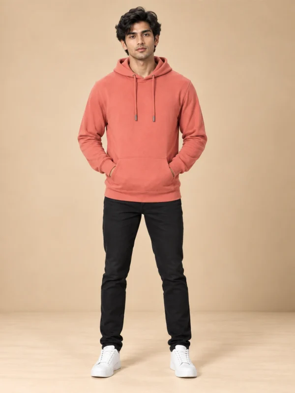 Men’s Coral Hoodie - Image 1