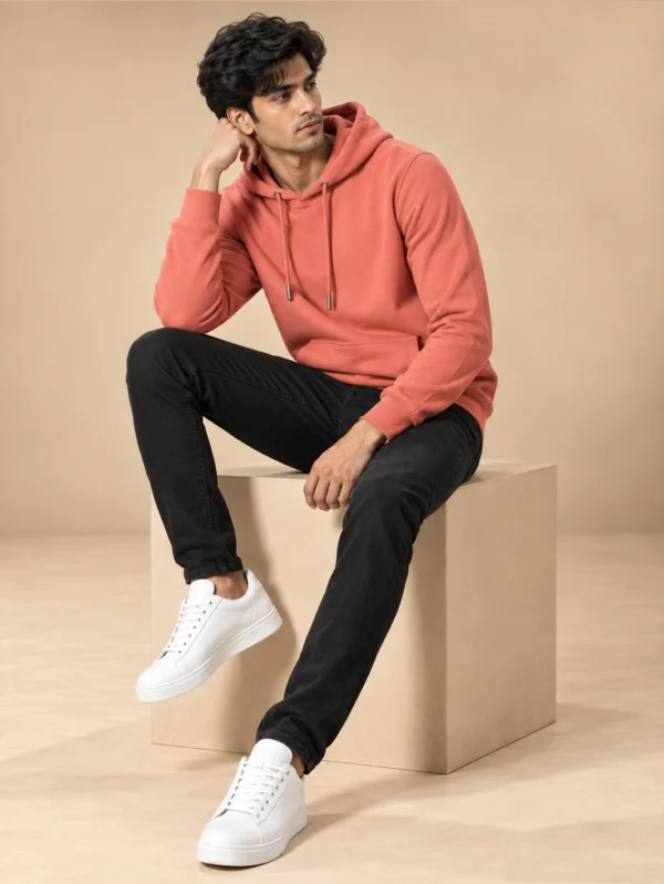 Men’s Coral Hoodie - Image 4