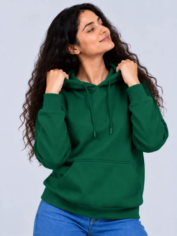 Women’s Green Hoodie - Image 1