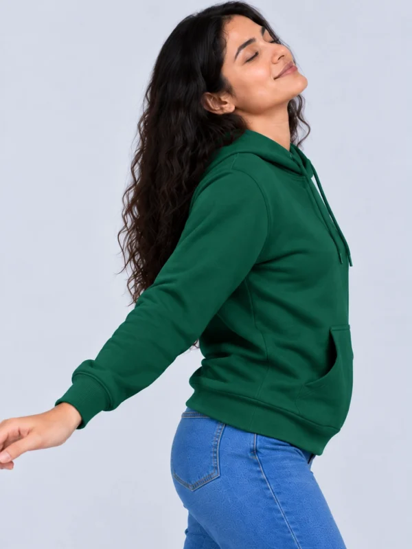 Women’s Green Hoodie - Image 3