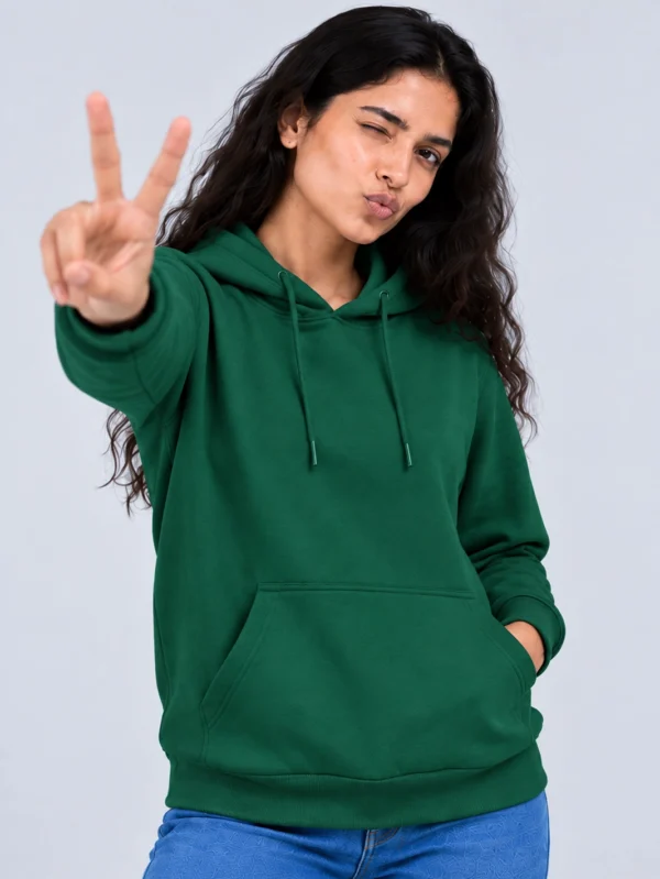 Women’s Green Hoodie - Image 4