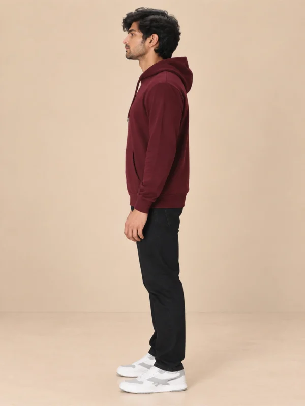 Men’s Maroon Hoodie - Image 3