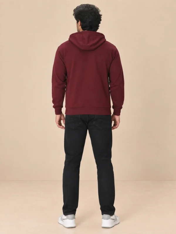Men’s Maroon Hoodie - Image 2