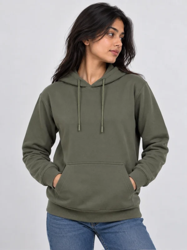 Women’s Olive Hoodie - Image 2