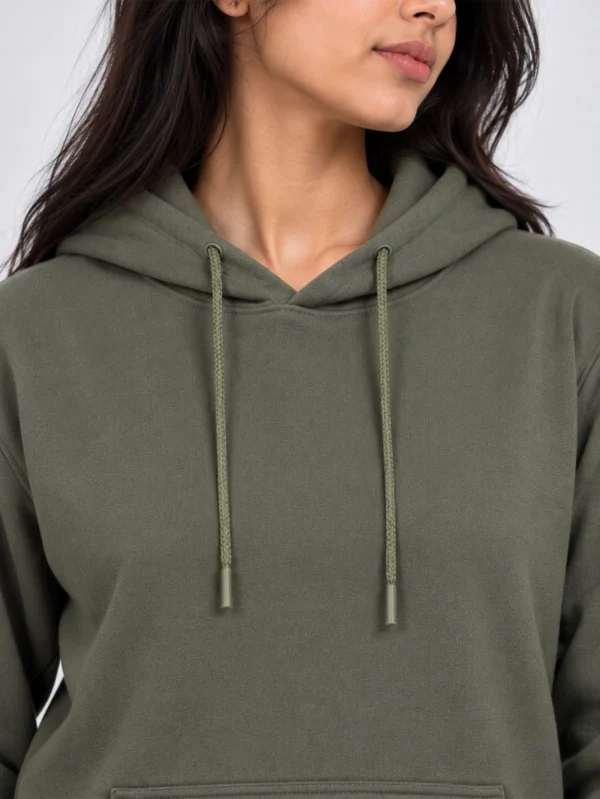 Women’s Olive Hoodie - Image 4