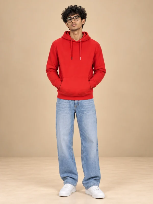 Men’s Red Hoodie - Image 4