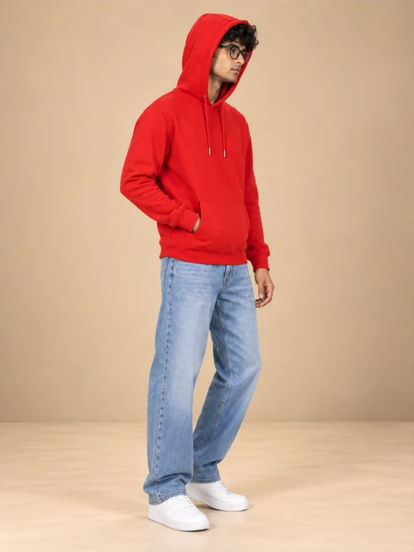 Men’s Red Hoodie - Image 2