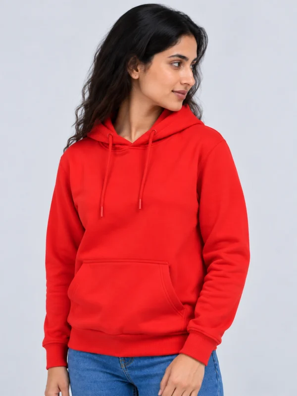 Women’s Red Hoodie - Image 4