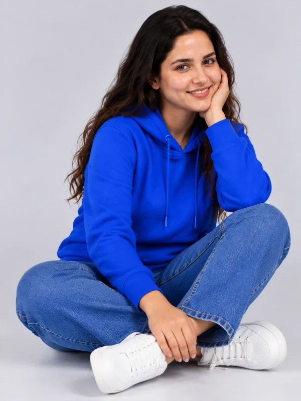 Women’s Royal Blue Hoodie - Image 5