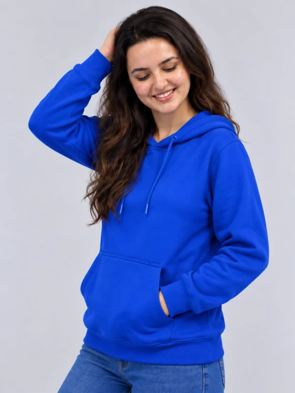 Women’s Royal Blue Hoodie - Image 2