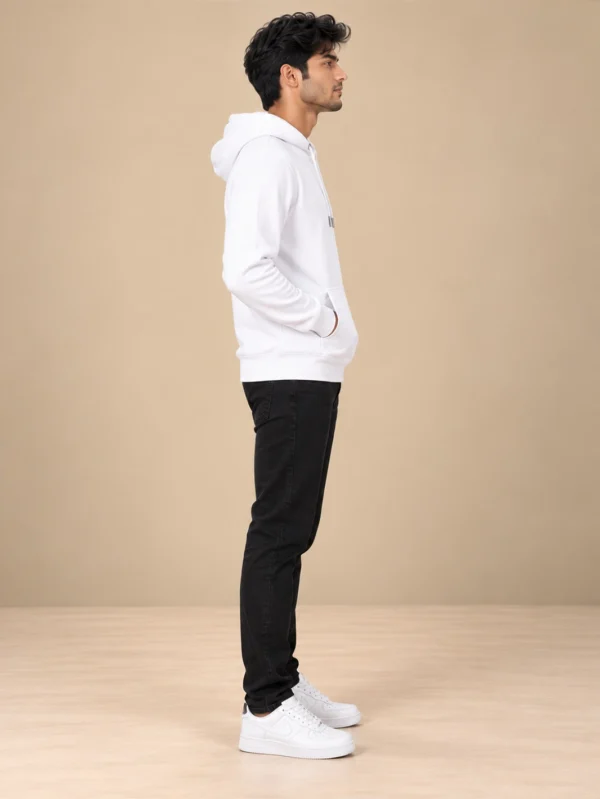Men’s White Hoodie - Image 3