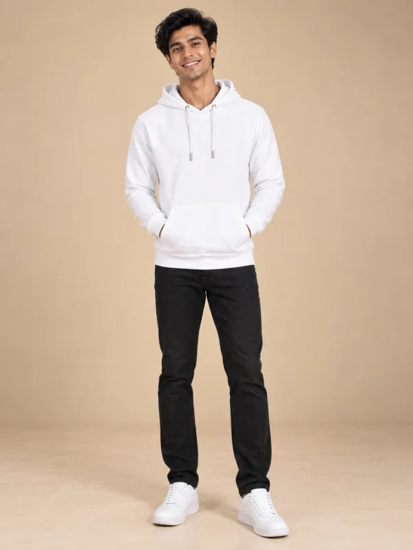 Men’s White Hoodie - Image 1