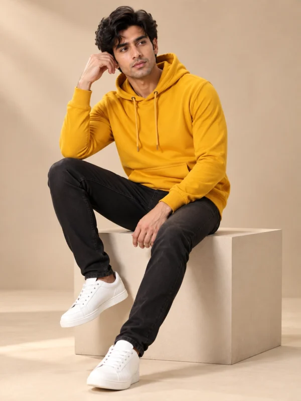 Men’s Yellow Hoodie - Image 4