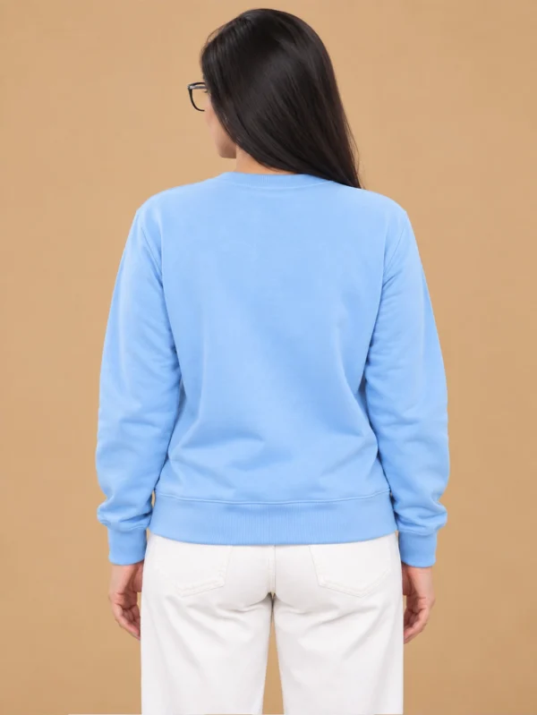Women’s Baby Blue Sweatshirt - Image 2