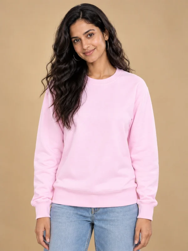 Women’s Baby Pink Sweatshirt - Image 4