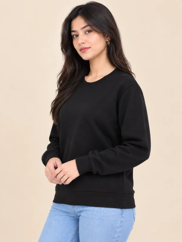 Women’s Black Sweatshirt - Image 3