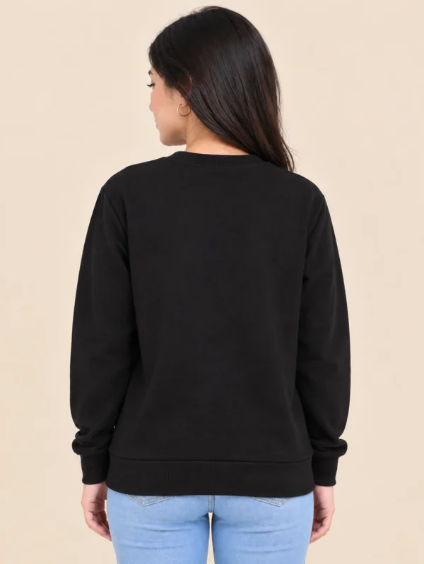 Women’s Black Sweatshirt - Image 2
