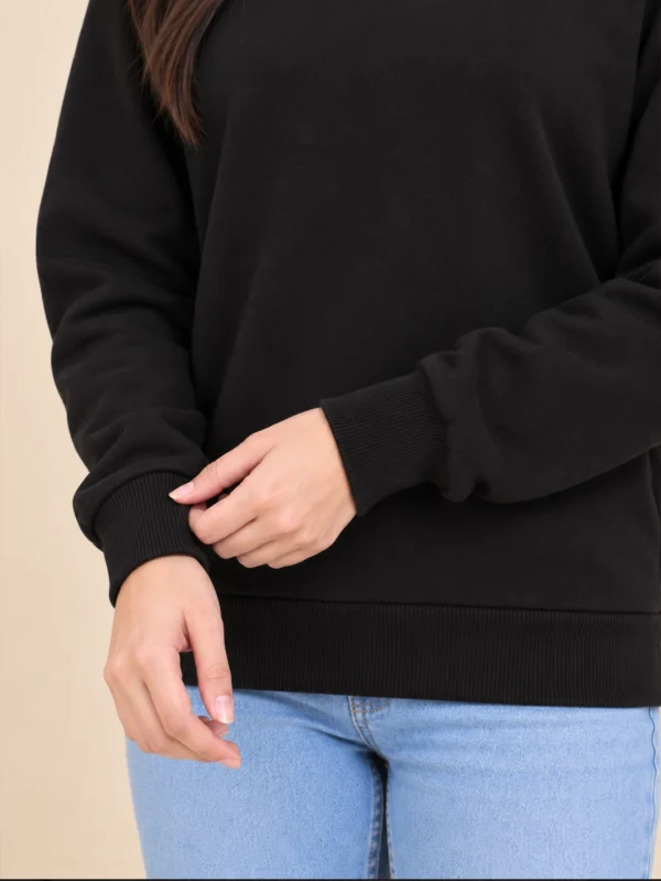 Women’s Black Sweatshirt - Image 5