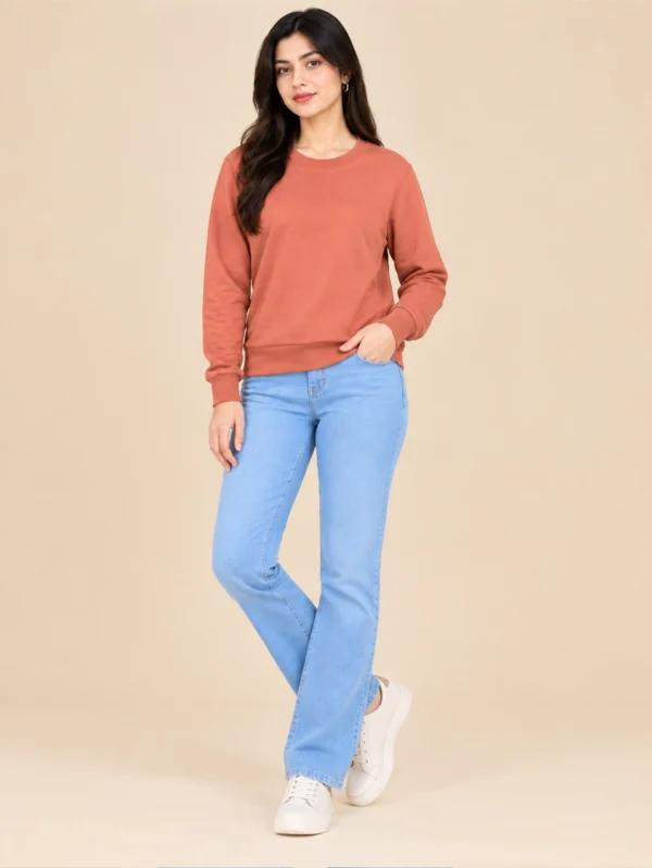 Women’s Coral Sweatshirt - Image 3
